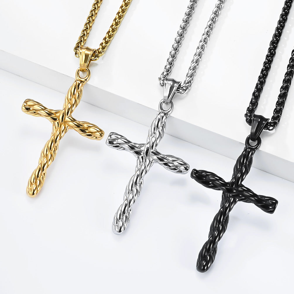 Stainless Steel Cross Necklace