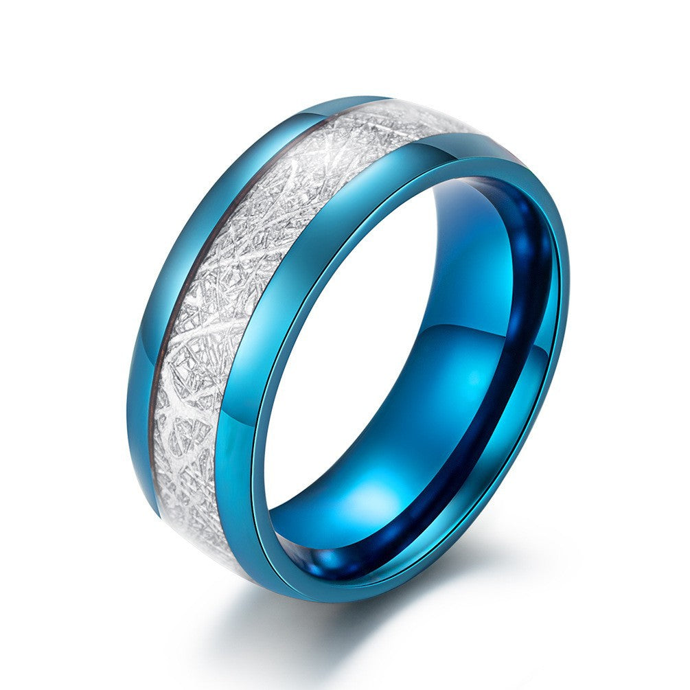 Brushed Stainless Steel Ring for Men