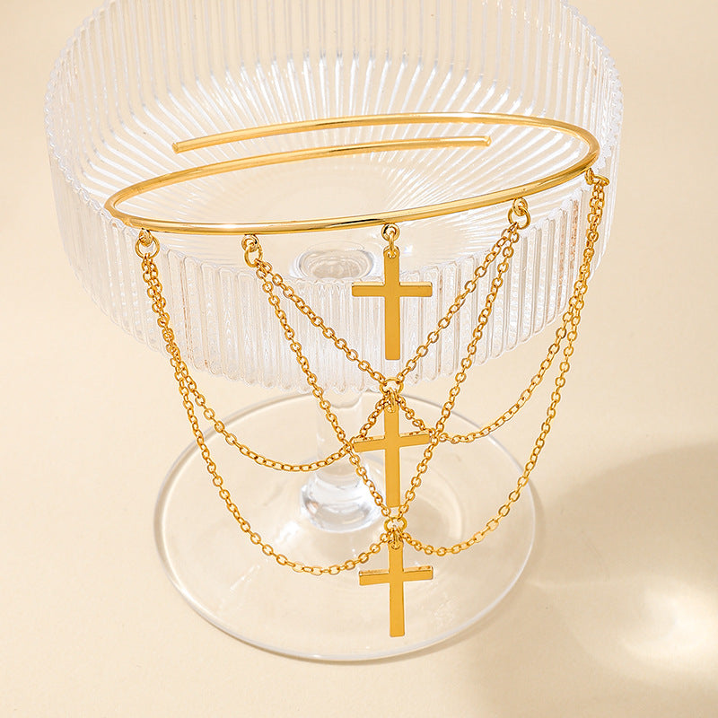 Planderful Vienna Verve Bracelet – Fashionable Three-Layer Fringed Design