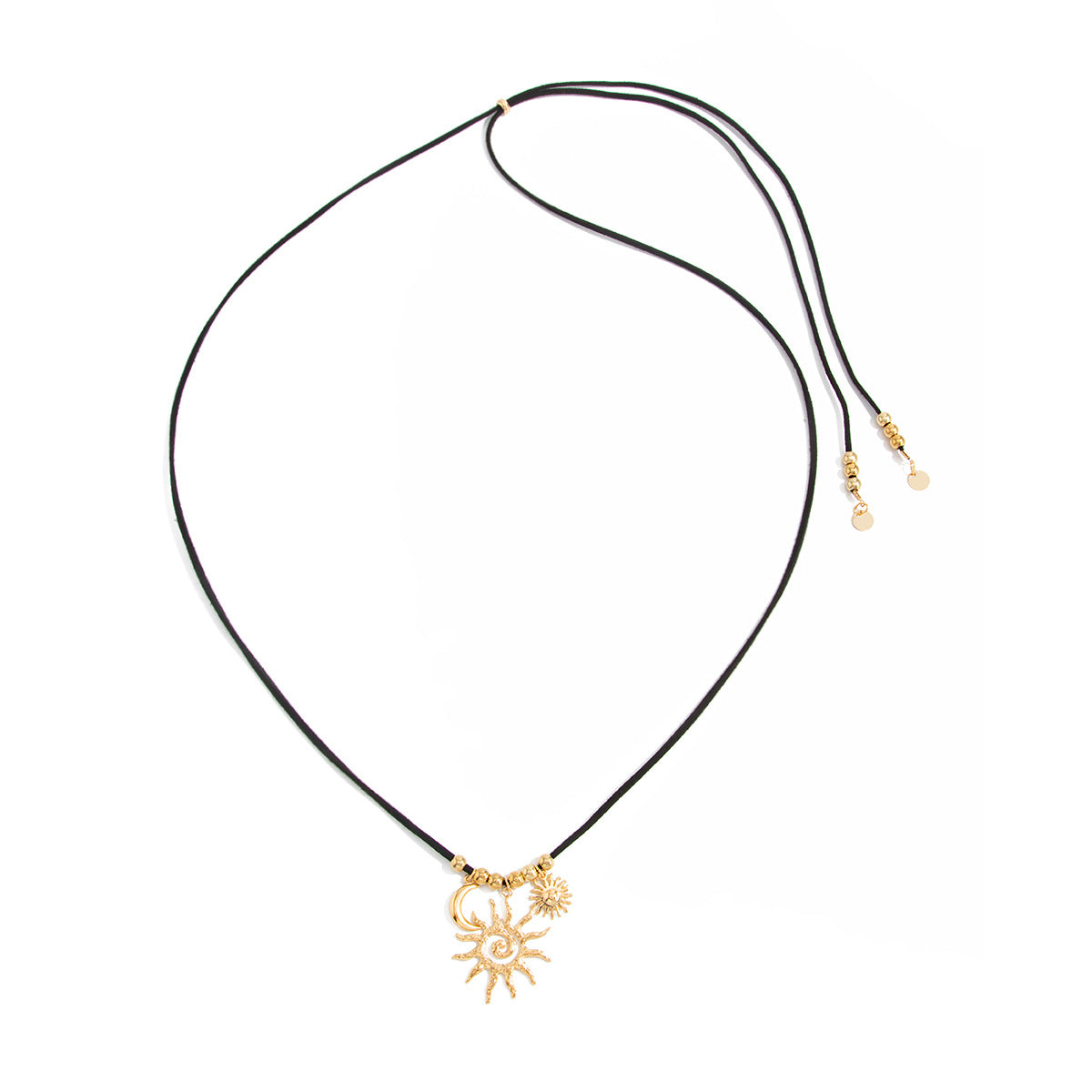 Sun Crescent Beaded Vacation Necklace