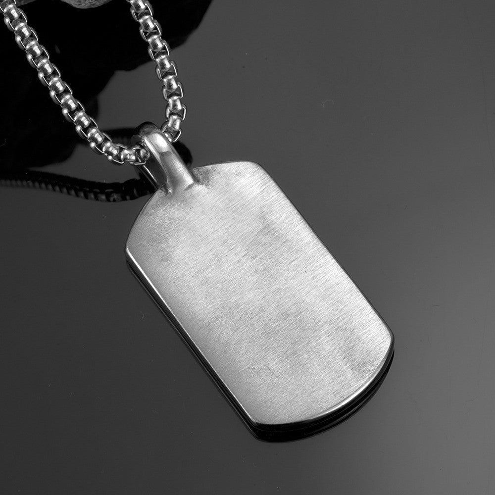 Planderful Viking Compass Pendant For Men Stainless Steel Retro Military Necklace