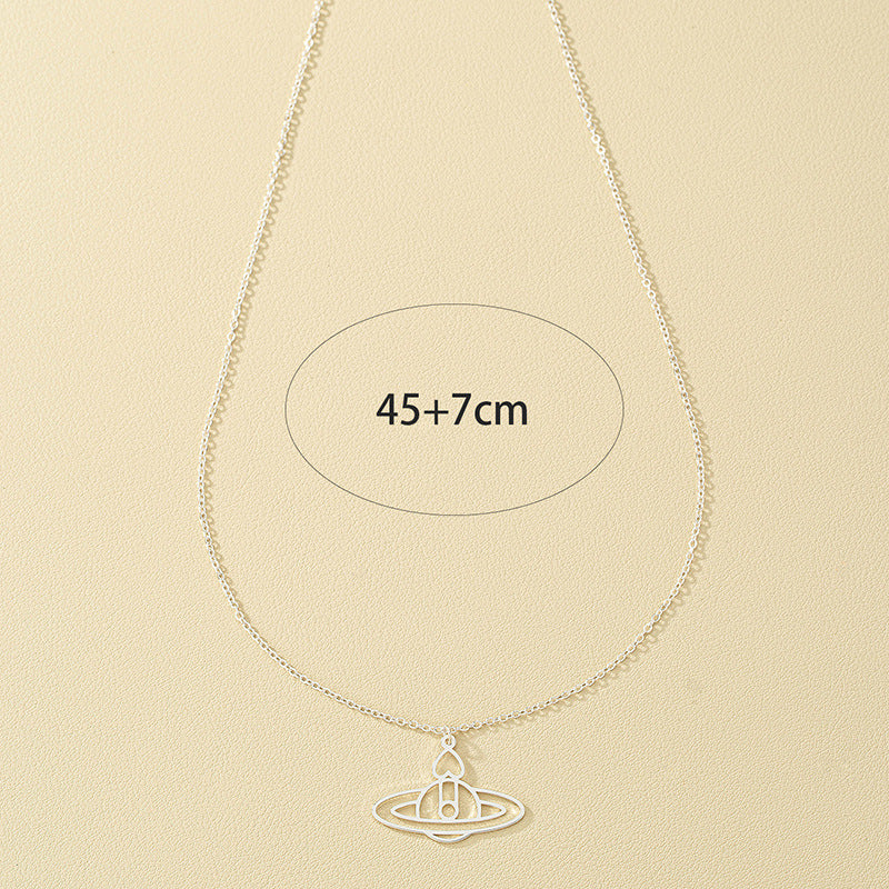 Hollow Planet Pendant Necklace with Unique European and American Design