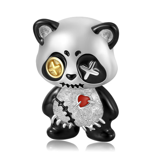 Violent Panda Silver Pendant