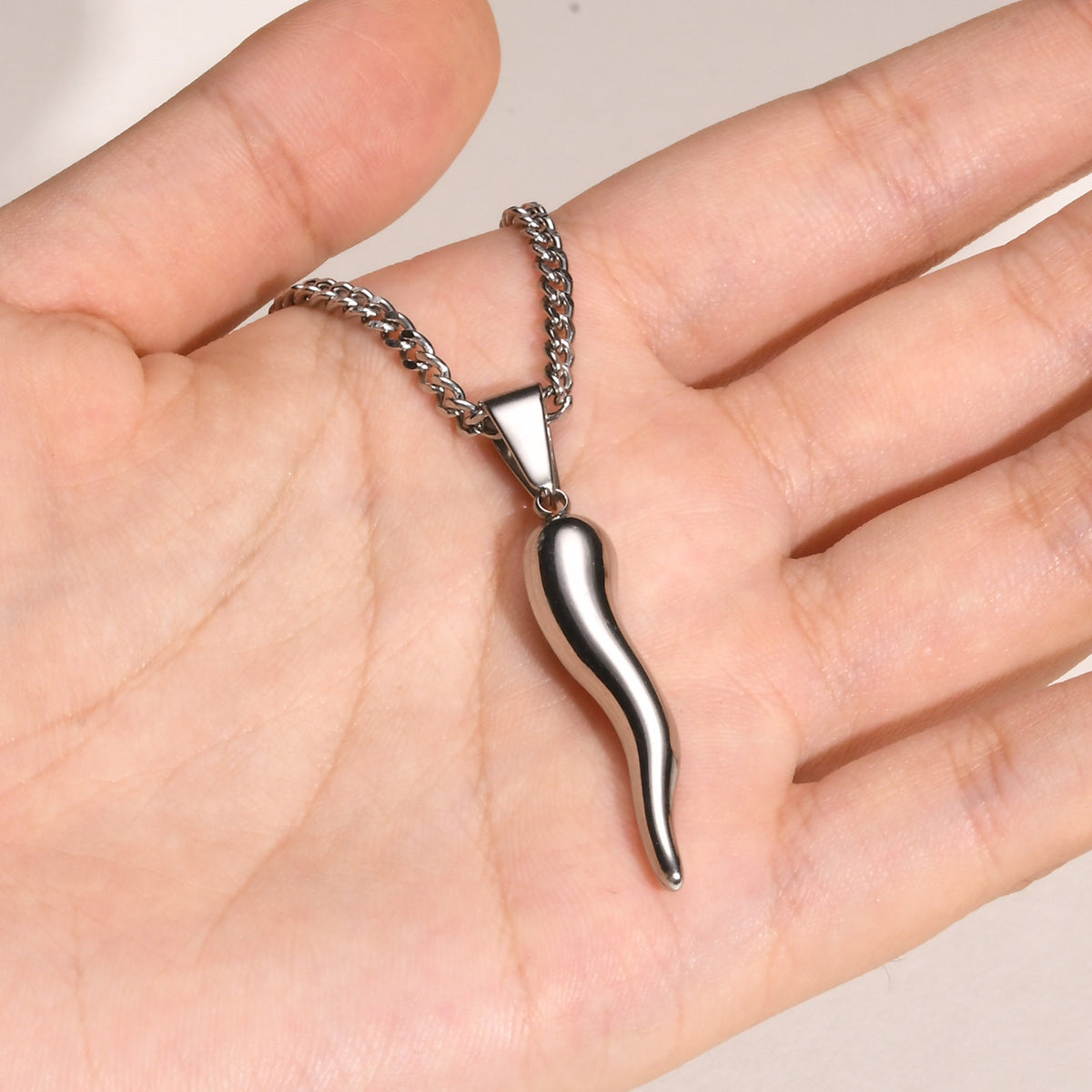 Black Stainless Steel Necklace for Men