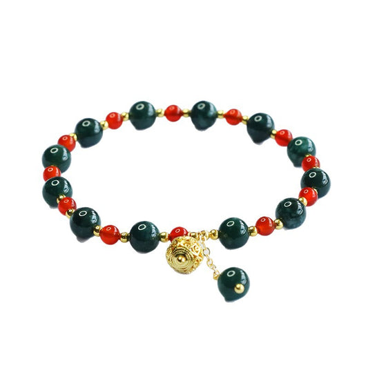 Blue Water Jadeite Ocean-Inspired Beaded Bracelet
