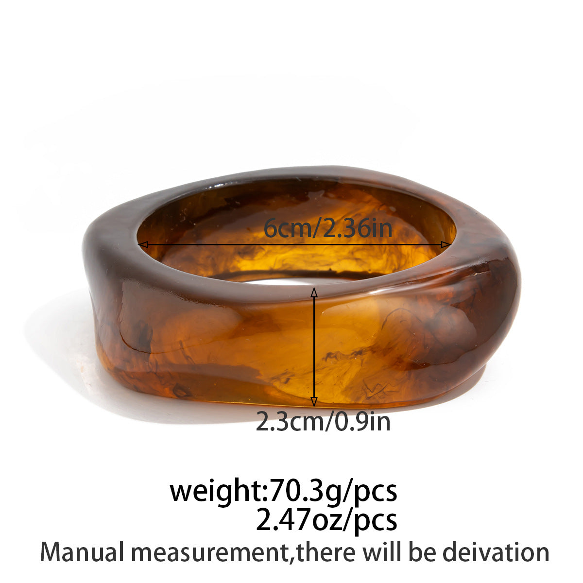 Planderful Vienna Verve Statement Bracelet For Women Glossy Striped Metal Jewelry