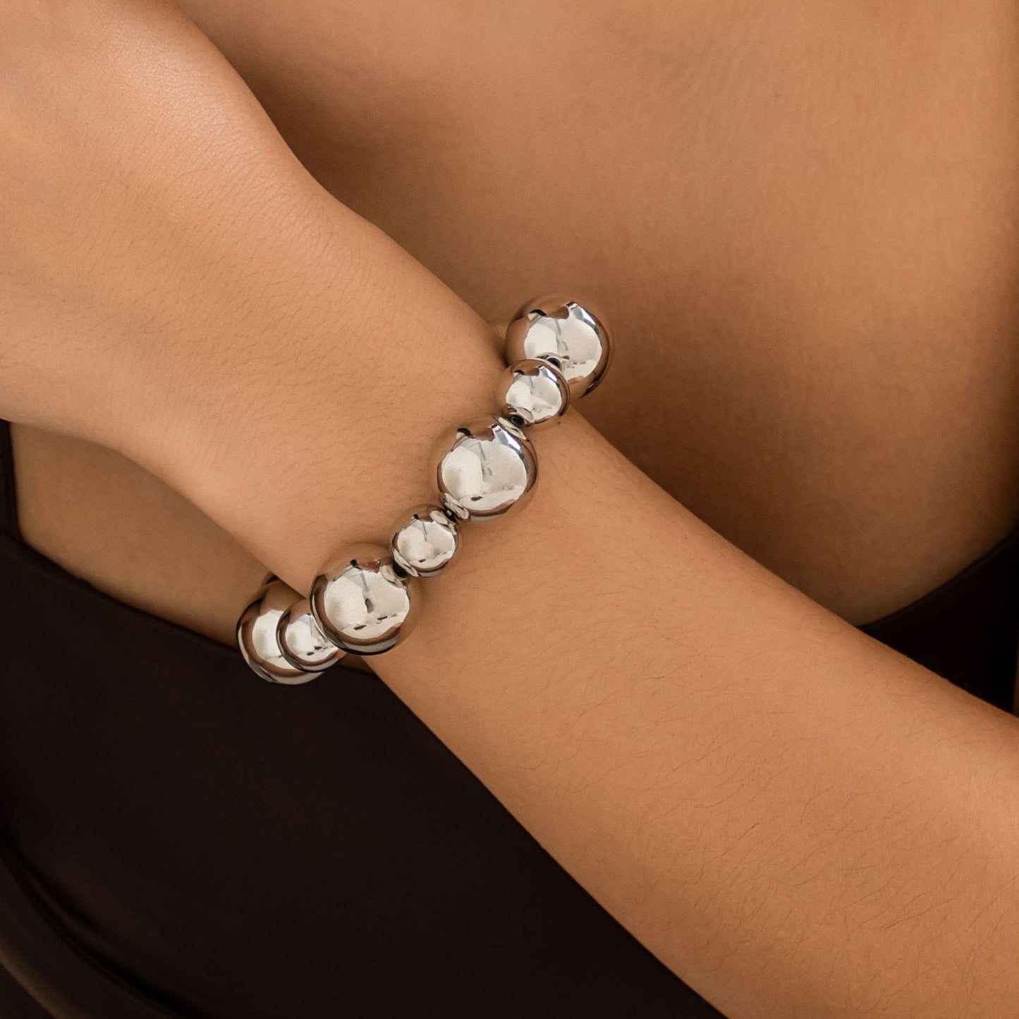 European and American Cross-Border Jewelry: Bold Punk Color Block Beaded Neckpiece with Geometric Flair