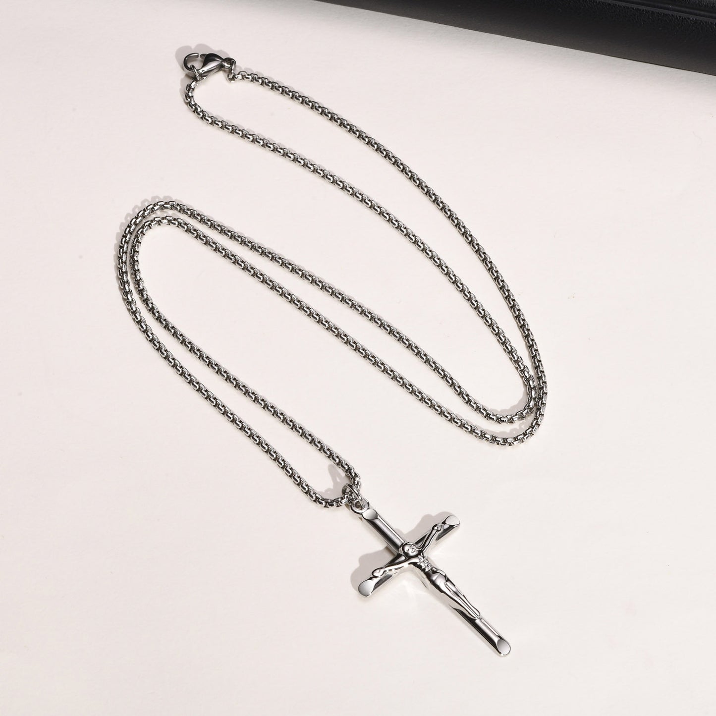 European And American Jewelry Titanium Steel Cross Necklace