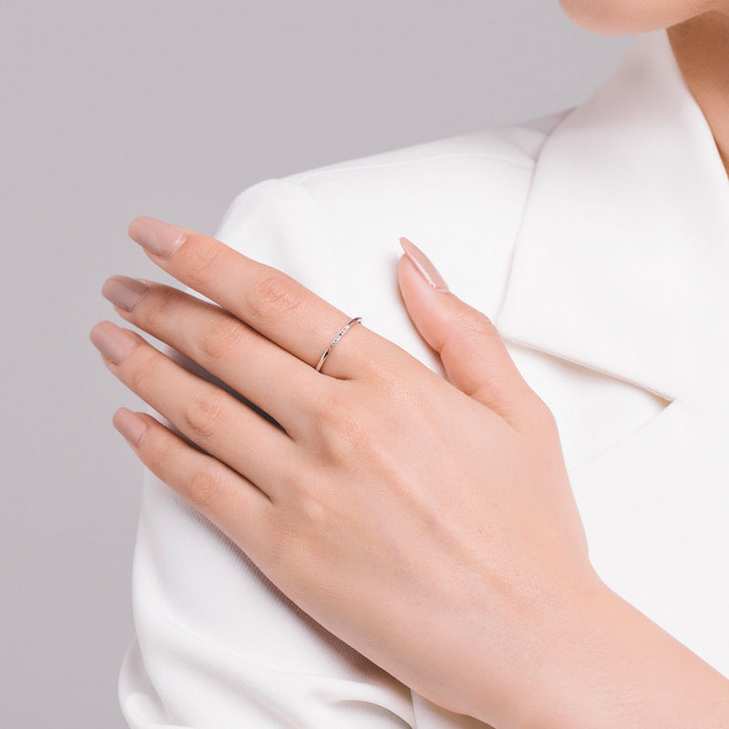 Starry Rainbow Sterling Silver Ring for Women - Size 5-10