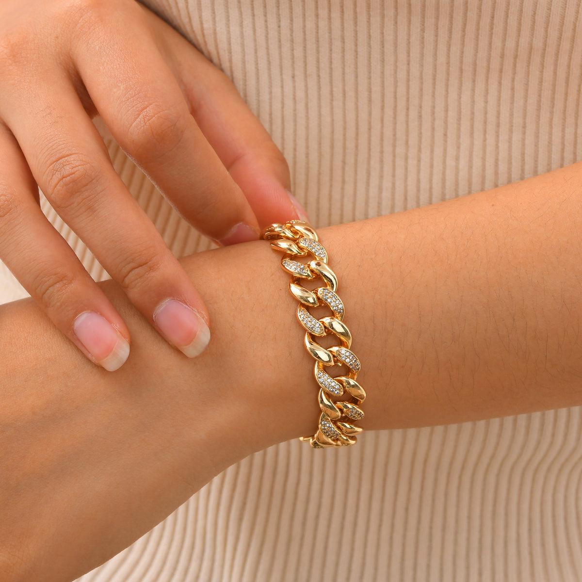 Zircon Stainless Steel Bracelet