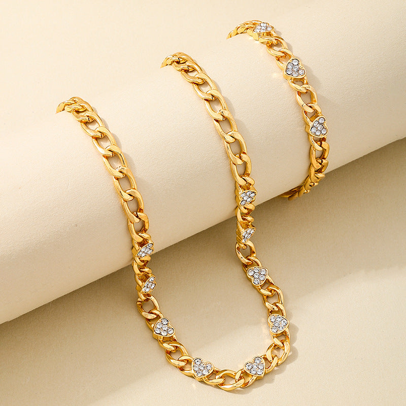 Planderful Vienna Verve Thick Chain Jewelry Set for Women