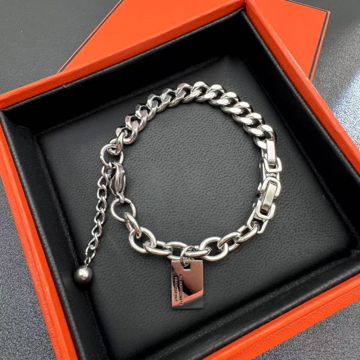 Planderful Jewelry Titanium Steel Bracelet Unisex Hip Hop Style Trendy Jewelry For Men And Women