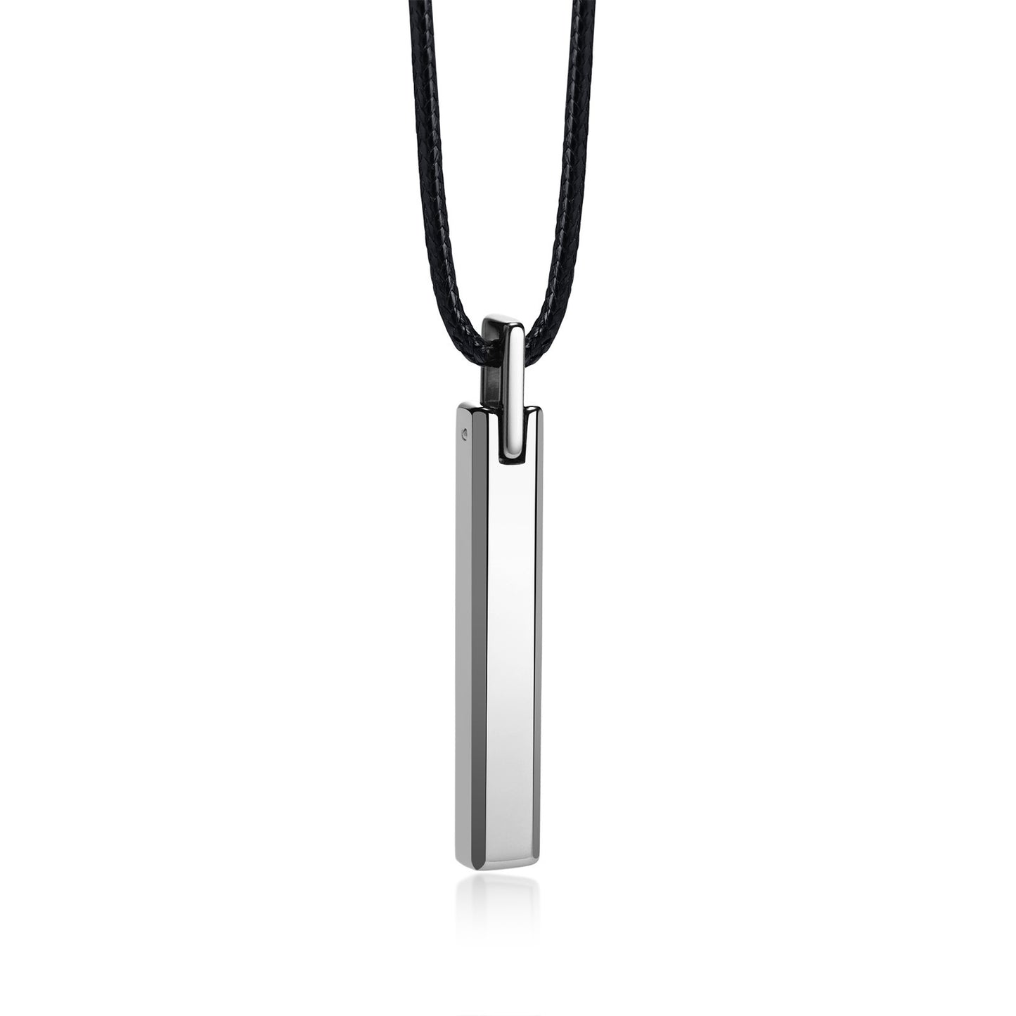 Simple Tide Men's One-Word Glossy Necklace for Men