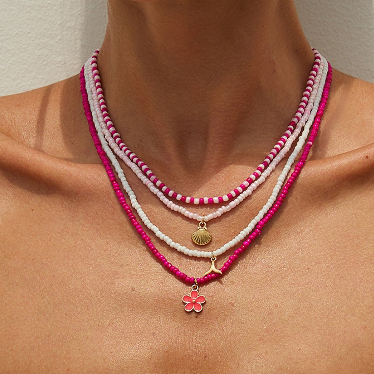 Planderful Vienna Verve Necklace – Coastal Inspired Multi-Layer Design