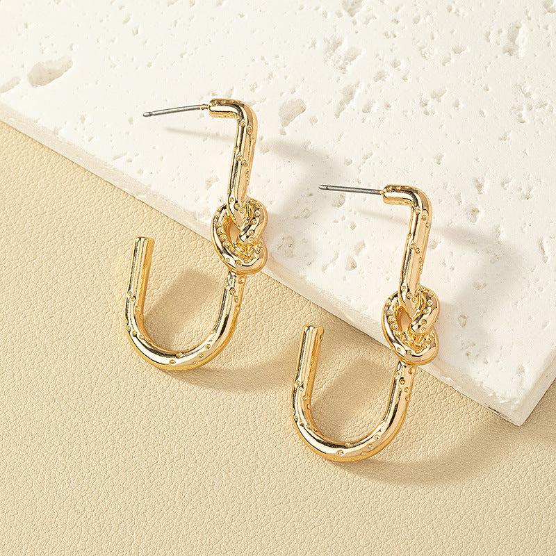 Chic Vienna Verve Metal Twist Earrings Set