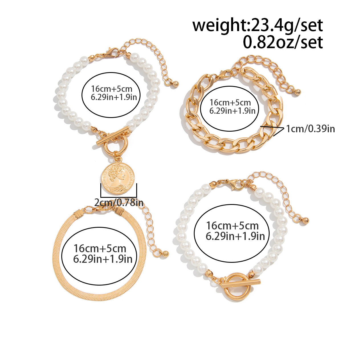 Planderful Faux Pearl Stack Bracelet Set Vienna Verve For Women Elegant Tassel Beaded Statement Jewelry