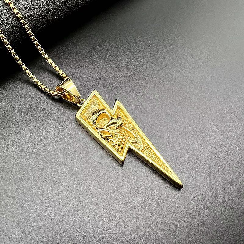 Steel Necklace - Vintage Skull Pendant for Men