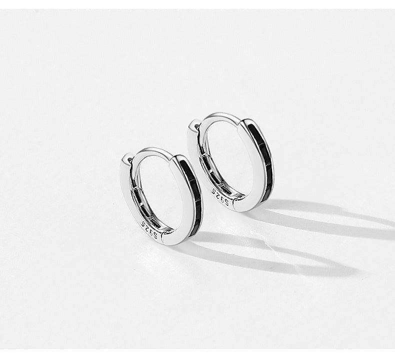 925 Sterling Silver Colored Zircon Earrings