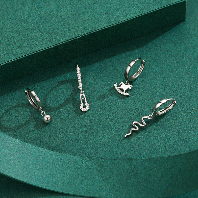 925 Sterling Silver Minimalist Hoop Earrings