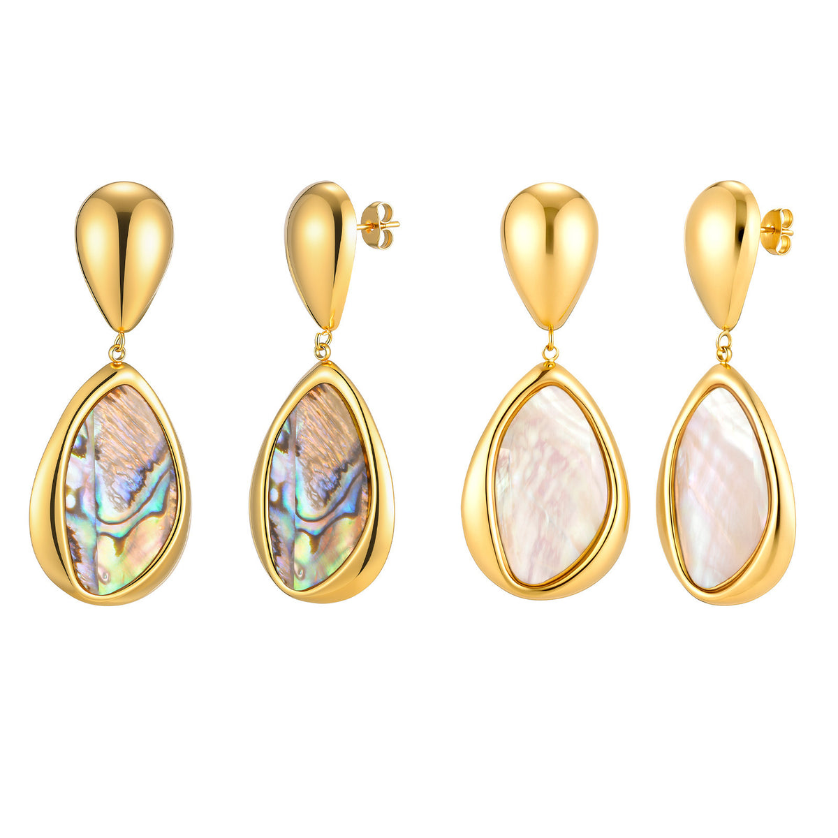 Modern Stainless Steel Earrings — Multiple Styles
