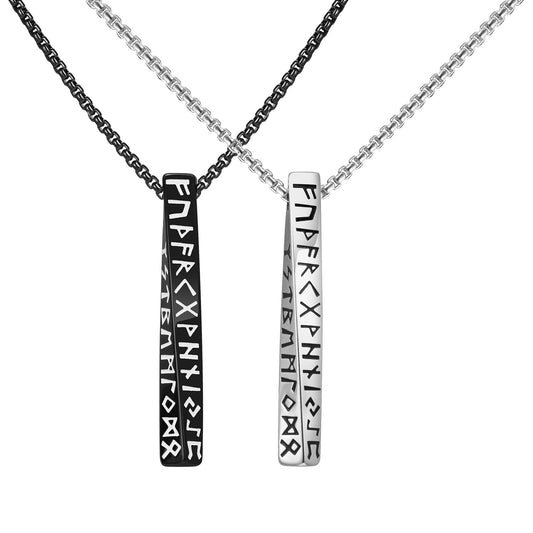 Stainless Steel Corrosive Smear Oil Viking Necklace for Men