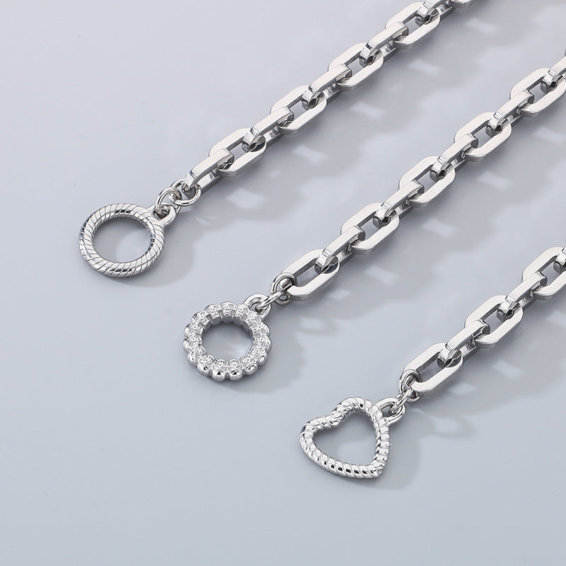 Planderful Titanium Steel Durable Skull Bracelet For Men