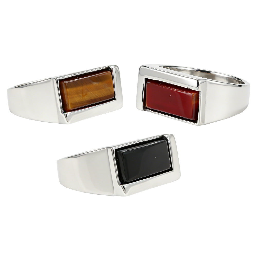 Planderful Titanium Steel Ring For Men Unisex Protection Statement Everyday Genie