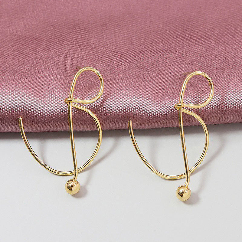 Trendy Metal Wire Earrings with Elegant Design - Stylish Amazon Jewelry for Women
