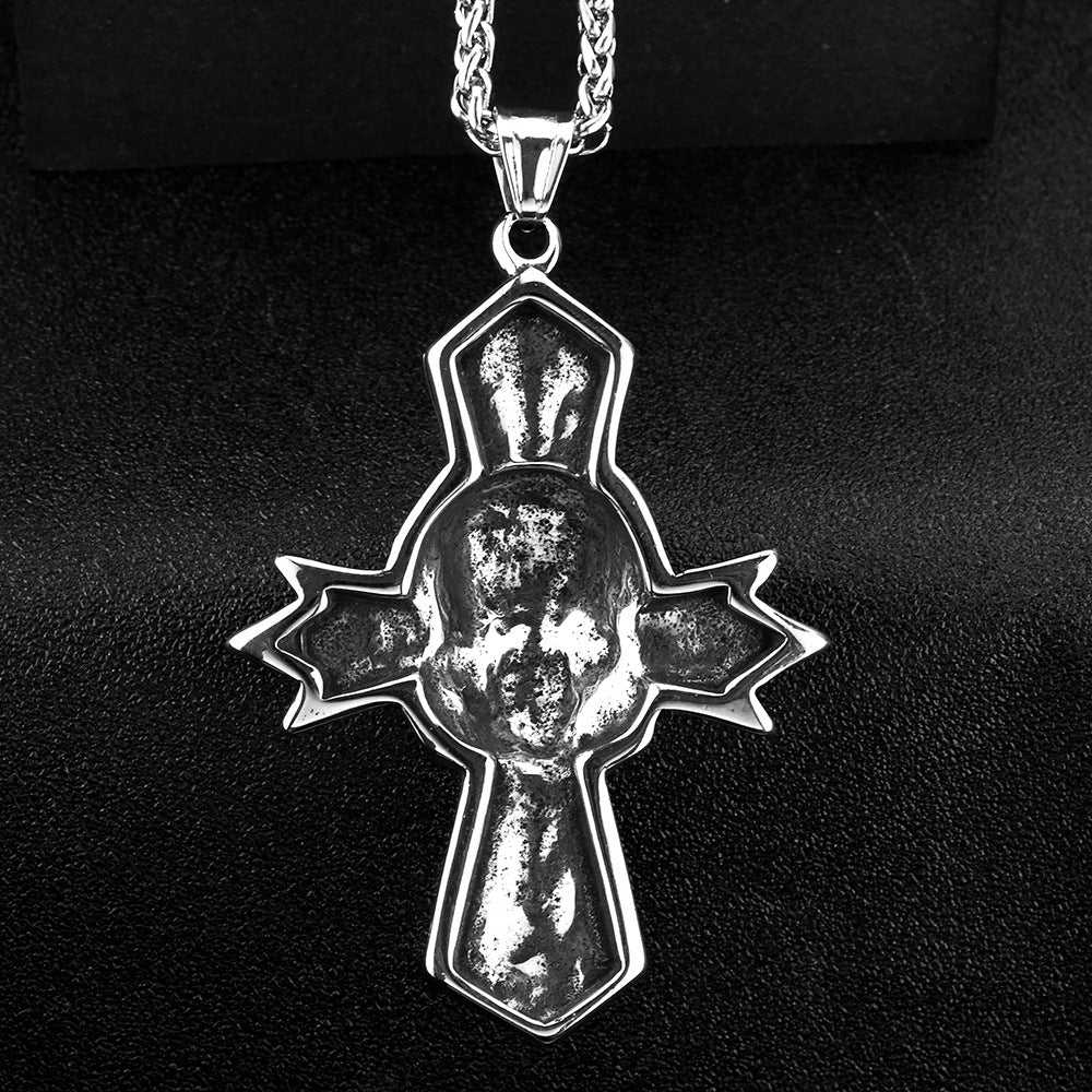 European And American Retro Men's Jewelry Skull Necklace