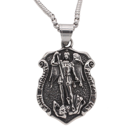 Planderful Jewelry Steel Angel Wings Pendant For Men