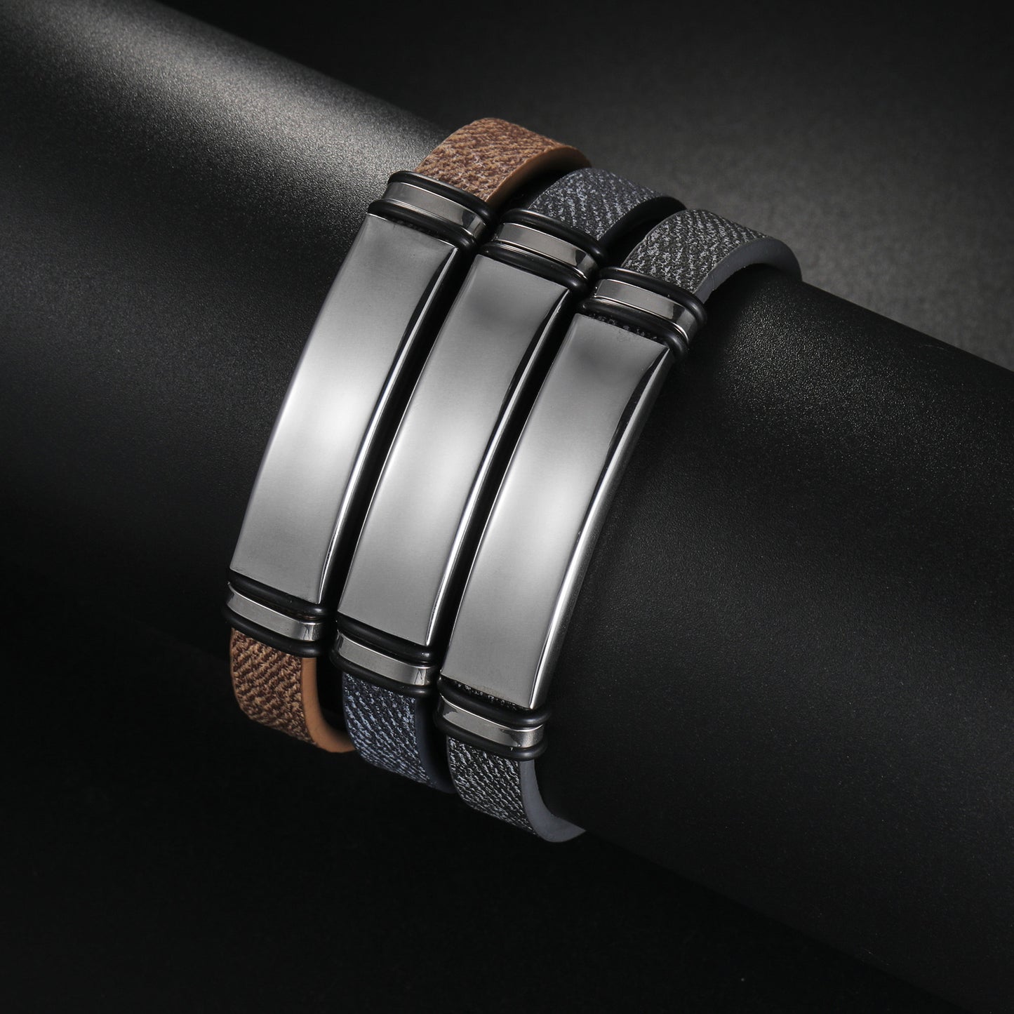 Planderful Stainless Steel Unisex Couple Bracelet Smooth