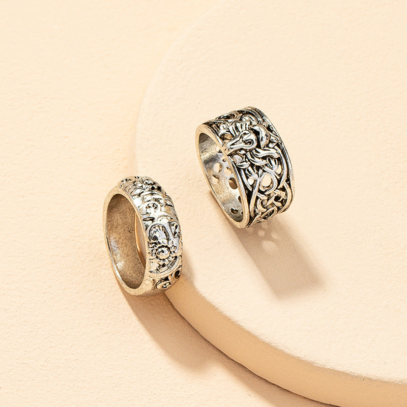 Vintage Metal Ring Set - Vienna Verve Collection