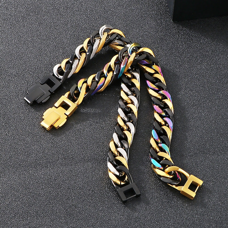 Mens Bracelet Planderful Genie Korean Mix Color Woven