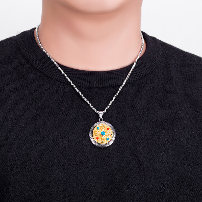 Stainless Steel Necklace - Elegant Everyday Genie Pendant Necklace For Modern Jewelry Lovers