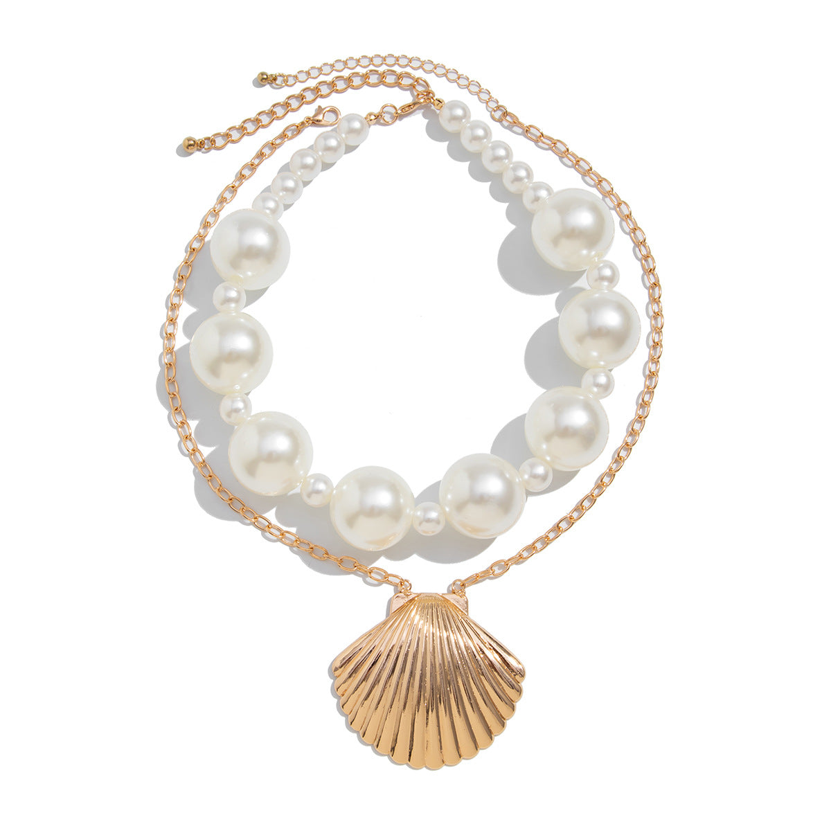 Planderful Vienna Verve Necklace – Retro Exaggerated Baroque Pearl Design