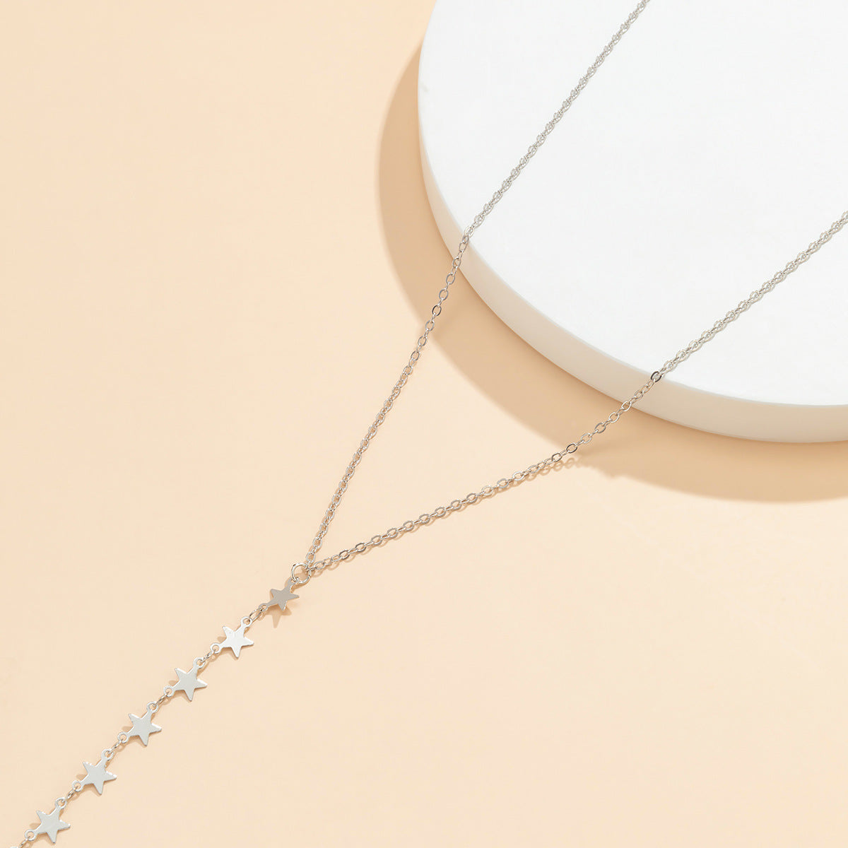 Star Tassel Vienna Verve Thin Chain Metal Necklace