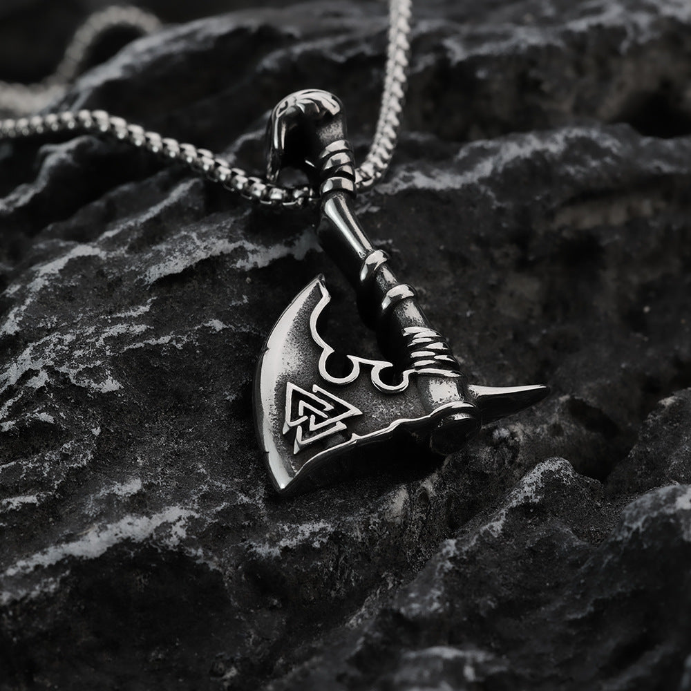 Hip-hop European and American Neckwear Viking Axe Pendant