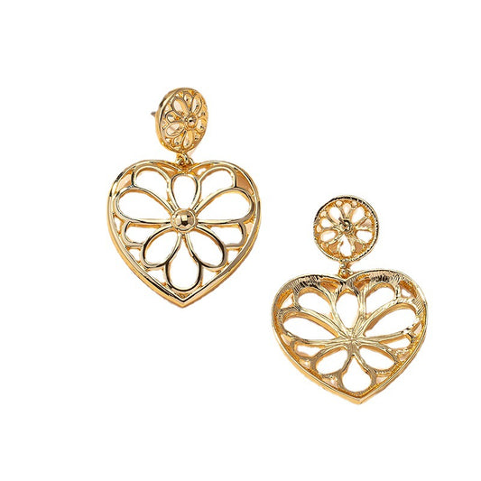 Retro Metal Hollow Five-Star Earrings - Vienna Verve Collection