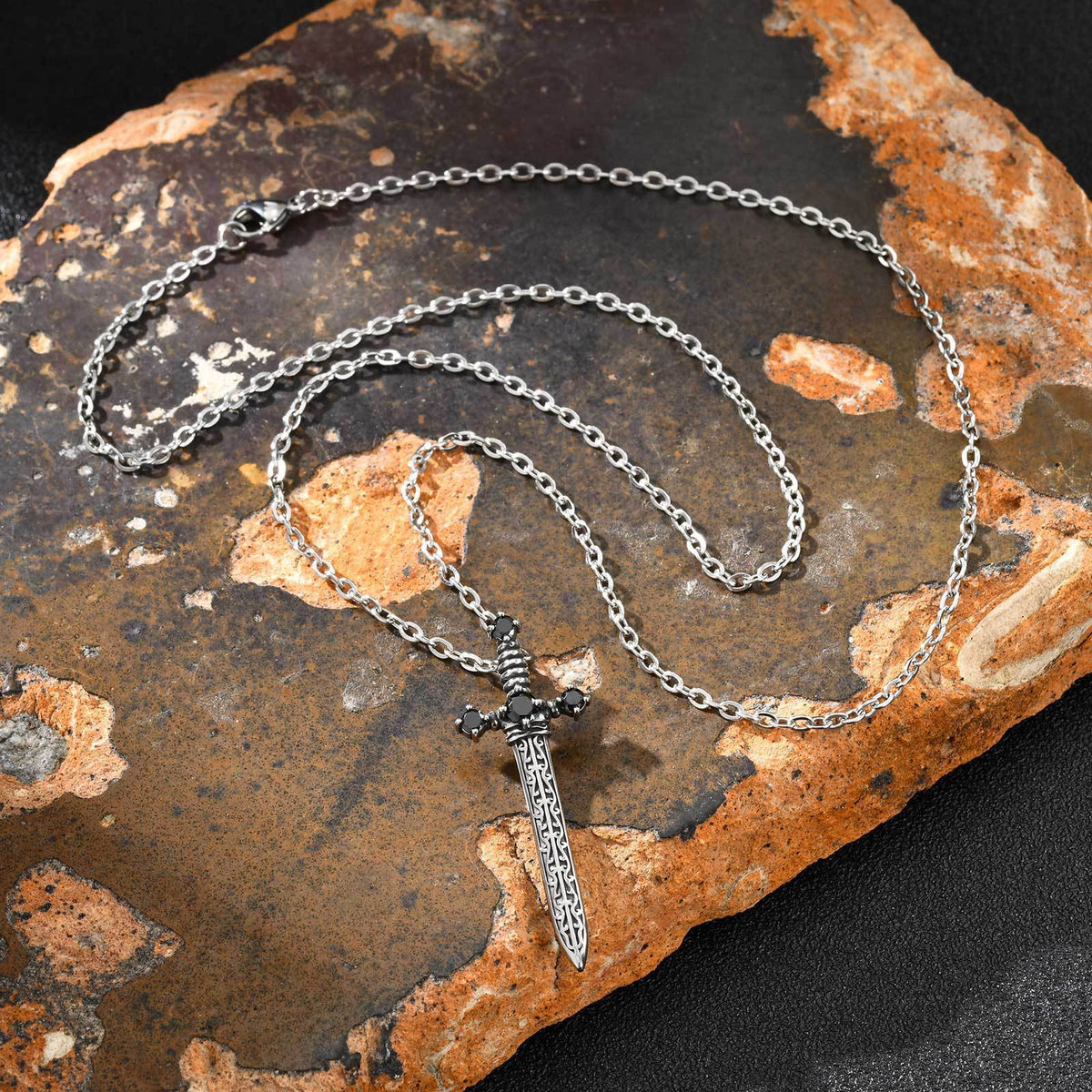 Gothic Zircon Pendant Necklace — Three Designs