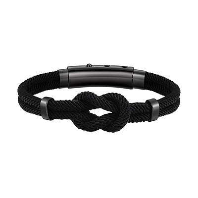 Planderful Infinity Knot Stainless Steel Mens Bracelet