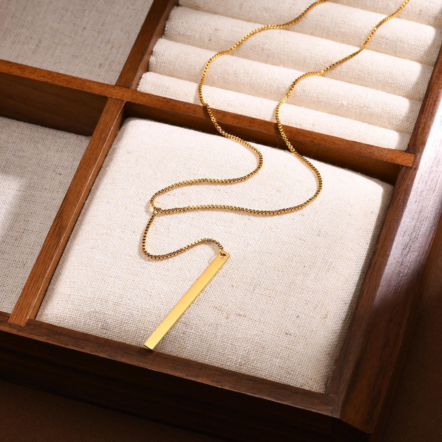 European And American Jewelry Stainless Steel Y Shaped Necklace