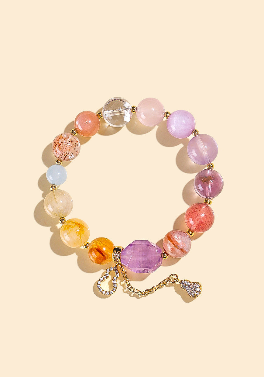 Planderful Fortune's Favor Bracelet – Good Luck Black Gold Super Seven Design