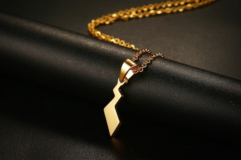 Jewelry Necklace 25.5CM Stainless Steel Lightning Tail Pendant