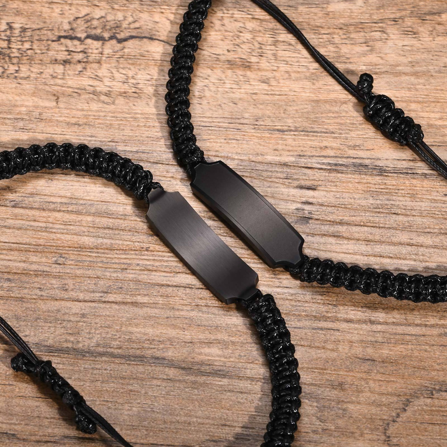 Adjustable Men's Personality Bracelet Simple Hand-Woven Wax Rope