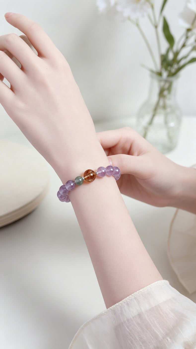 Bolivian Amethyst & Citrine Bracelet