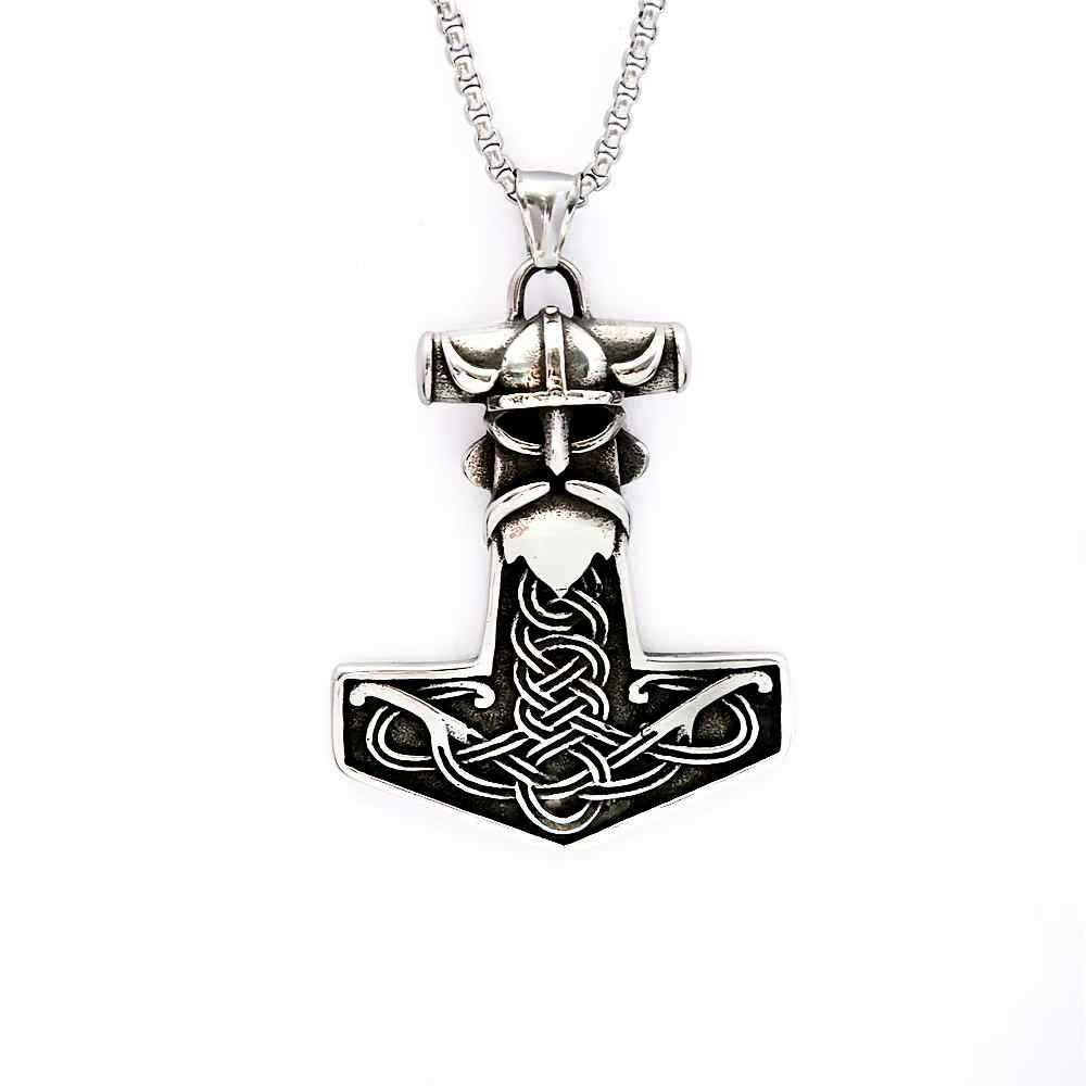 Vintage Viking Stainless Steel Pendant Necklace