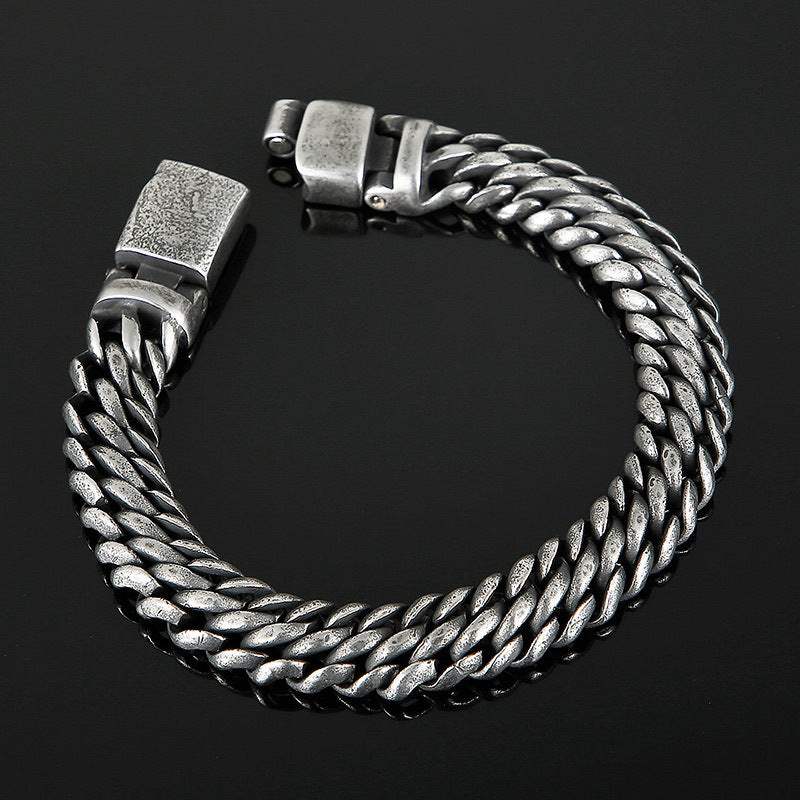 Mesh Stainless Steel Buckle Men's Bracelet