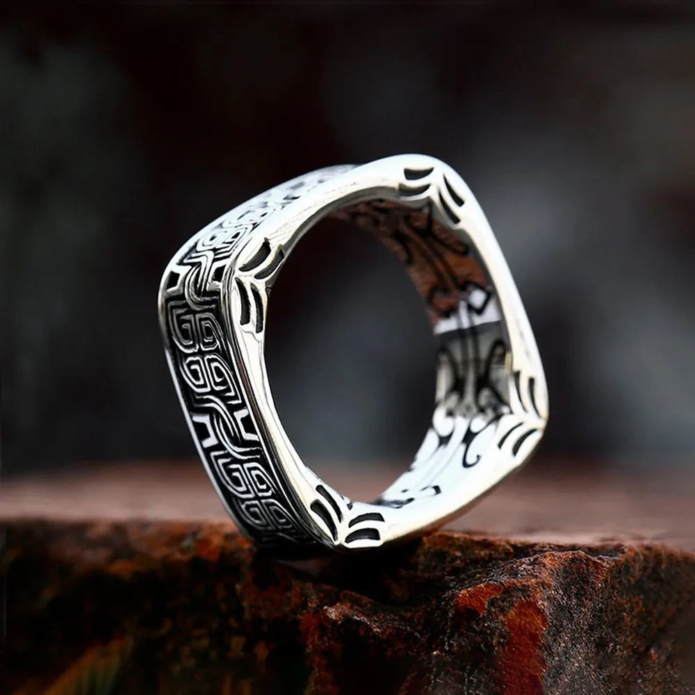 Vintage Stainless Steel Men's Ring