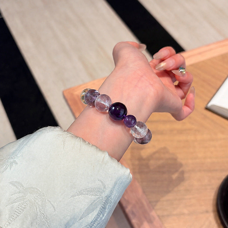 Crushed-Ice Amethyst Bracelet