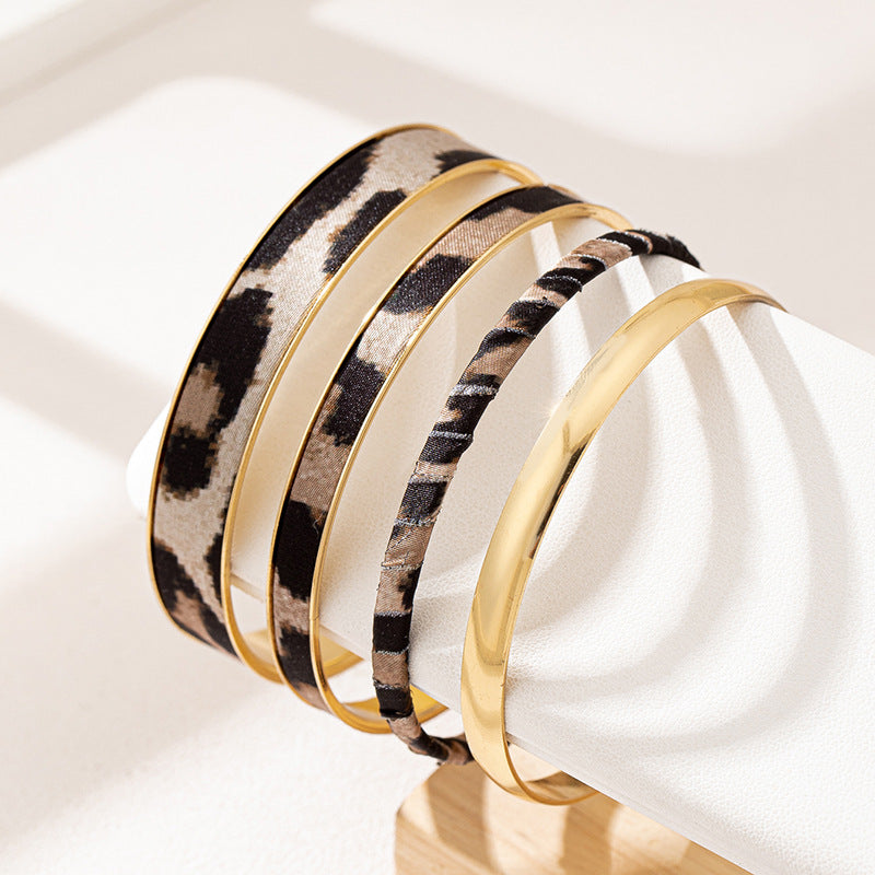 Planderful Vienna Verve Bracelet Set – Stylish Leopard Print Design